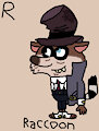 Mysterious Raccoon (Scaredy Squirrel) in AngesSZ's Animal Alphabet Cards