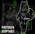 [ADOPTABLE] / Curvy Necromancer Protogen by Serandres