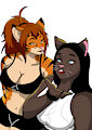 siri and angela having a little walk by saf123456