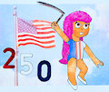 Dolly Says Happy 250th USA by MrRoseLizard