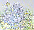 luxray and her luxbinos (luxio and shinx) by sylveon69