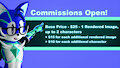 Commissions Open! by TwinTails3D