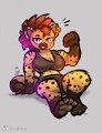 Smol 'n feisty yena 🍪💪🐾 by grencapra