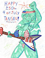 Happy 250th 4 of July with Lady Liberty in Bikini