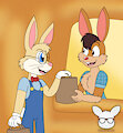 Rueben Meets Billy Buns by KendraEevee