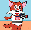 Nutmeg Plays Soccer At The Beach