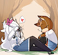 Molly and Winter afternoon in the park by NellJoestar