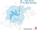 Glace Garnet The Alolan Ninetales [Pokemon-Lines] by MangledTheArcticWolf