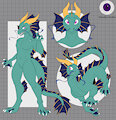 Sea Foam Aquatic Dragon Adopt-OPEN by ChaosEye