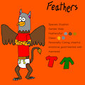 Feathers the Gryphon Ref Sheet by PuffyTail33