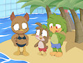 On the beach