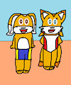 Twister and Peanut At The Beach