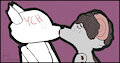 kissing sticker