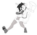 Femboy Warrior Special Commission - Ozzy (Not That Ozzy) by PantyRanger