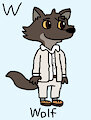 Mr. Wolf in AngesSZ's Animal Alphabet Cards