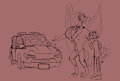 Car Salesman Dragon by Domidark