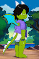 Wandering Draggy by 6SpaceTime1Dragon7
