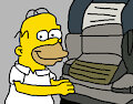 Homer at Museum of Printing by NickJrBunniesFan