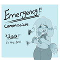 Emergency Commissions by Meowlynx