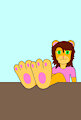 Keiko's feet on the table by TheFurryTree