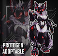 [ADOPTABLE] / Curvy Infernum Protogen by Serandres