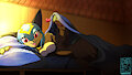 Sekhmet Snuggle? by Daaberlicious