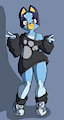 Smug Bluey by TheBurningDonut