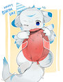 Birthday dragon by Yupa