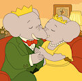 Babar And Celeste's Tender Moment by DanvilleChronicles