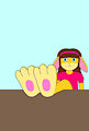 Caroline's feet on the table by TheFurryTree