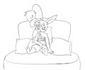 Injured moogle by FlameSnow