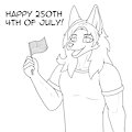 Happy 250th 4th of July with Ryder by DeskManiac