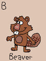 Beaver (Nature Cat) 2 in AngesSZ's Animal Alphabet Cards