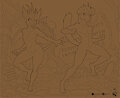 Gadalupe y Firenzio lineout WIP by LizardAge
