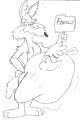 Wile Outruns the Roadrunner by VoraciousArt