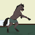 Horse in the room by Mearcu