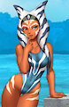 [C] Swimsuit Ahsoka Tano by MykeGreywolf