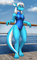 [C] Kirby by the Sea (One Piece Ver.) by MykeGreywolf