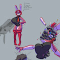 pizzalab bunny girl oc yipee by KarinFysh