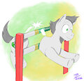 Hurdles with my pony body by foxboyprower