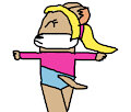Colette Practicing Gymnastics