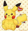 Plushie Pikachu by dandyliondreamer