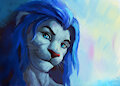 Blue-mane