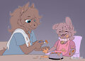 Garnet&rsquo;s Anniversary Art &ndash; Dinner Playtime by ChocolateKitsune