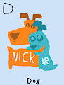 Nick Jr. Dogs in AngesSZ's Animal Alphabet Cards by NickJrBunniesFan