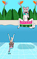 pool fun by kittydeer
