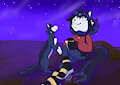 Stelle the Sable Stargazing - Art Fight