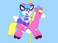 Bluebell the Fox Ride on Unicorn in the Carousel by ToonArtistsLover