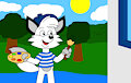 Stanley the Fox Painting a Art Wall by ToonArtistsLover
