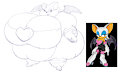 Rouge SA2 pose attempt by Arakasa